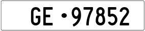 Trailer License Plate